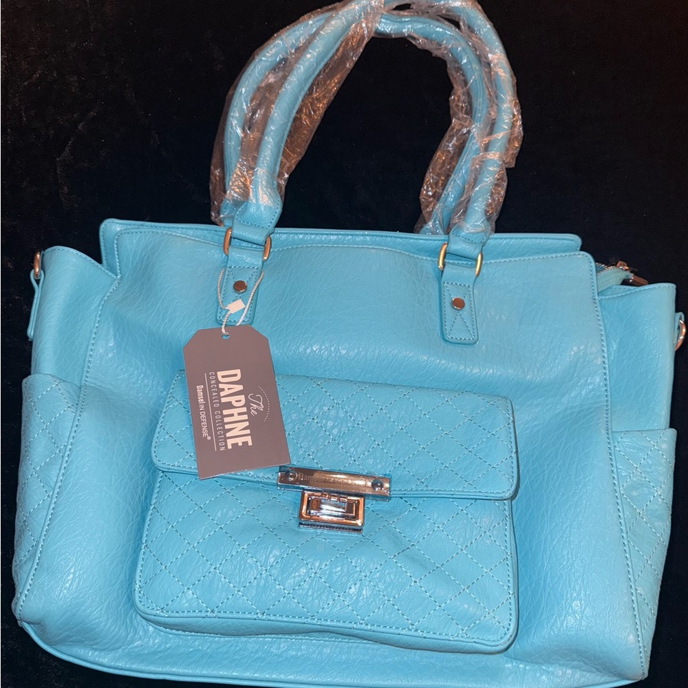 Teal Quilted Women's Bag